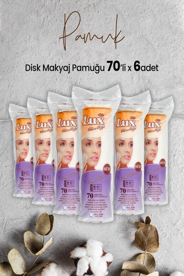 Lux Disk Makyaj Pamuğu 70'li x 6 Adet - Image 1