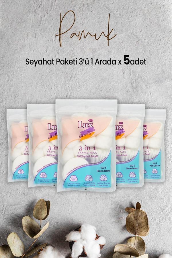 Lux 3' lü Seyahat Paketi x 5 Adet - Image 1