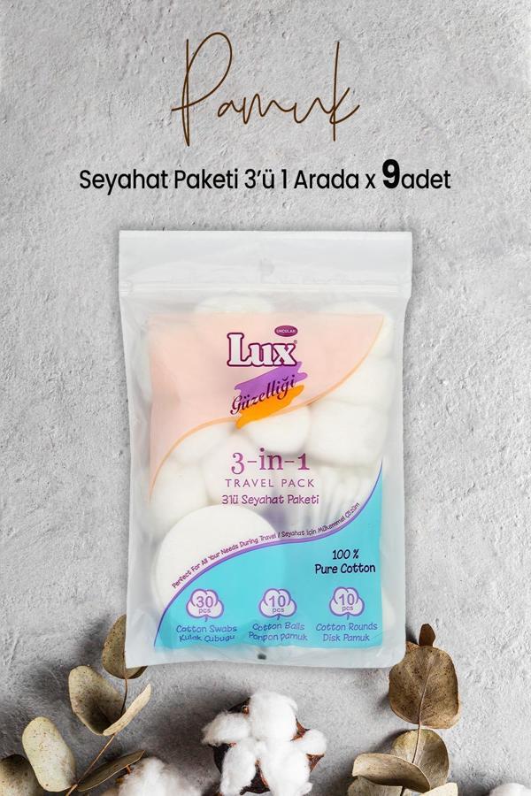Lux 3' lü Seyahat Paketi x 9 Adet - Image 1