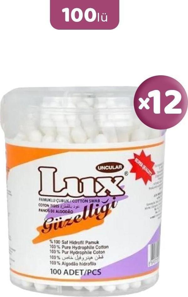 Lux Pamuk Çubuğu 100' lü x 12 - Image 1