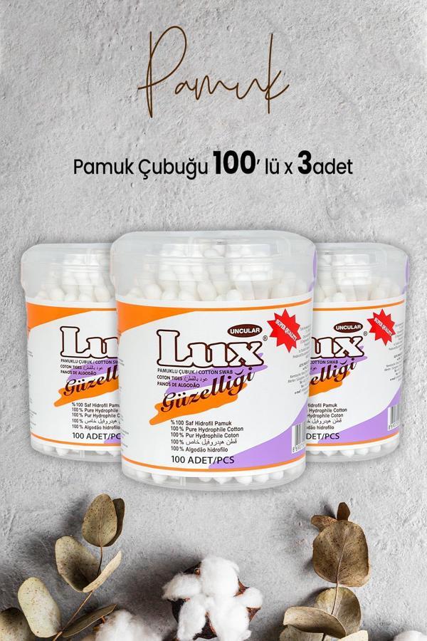 Lux Pamuk Çubuğu 100' lü x 3 Adet - Image 1