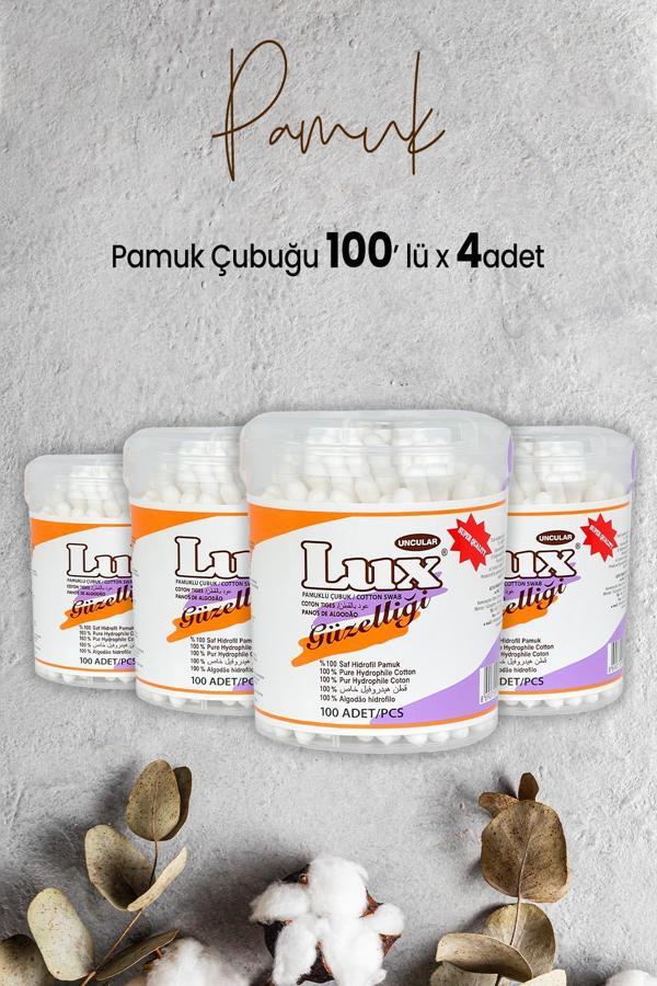 Lux Pamuk Çubuğu 100' lü x 4 Adet - Image 1