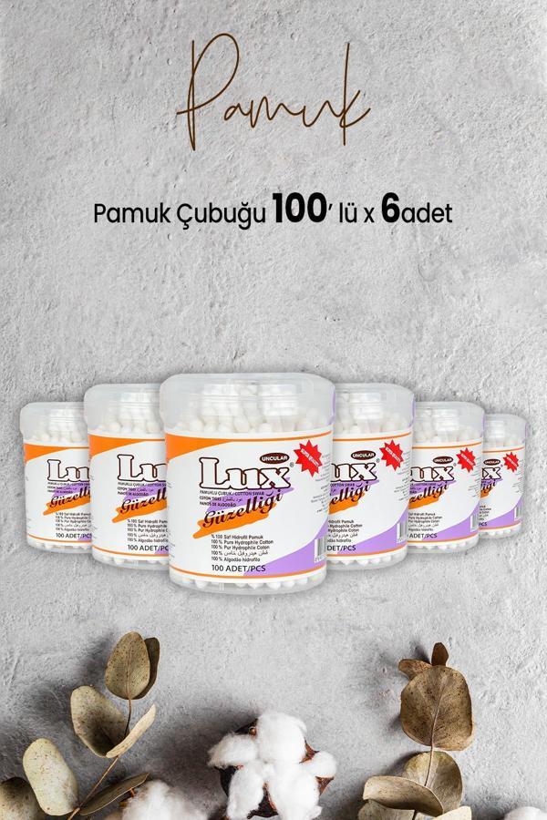 Lux Pamuk Çubuğu 100' lü x 6 Adet - Image 1