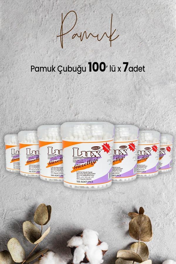Lux Pamuk Çubuğu 100' lü x 7 Adet - Image 1
