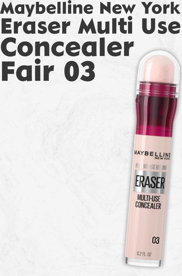 Maybelline New York Eraser Multi Use Concealer 03 Fair - Image 1