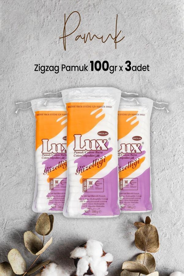 Lux Zigzag Pamuk 100 gr x 3 Adet - Image 1