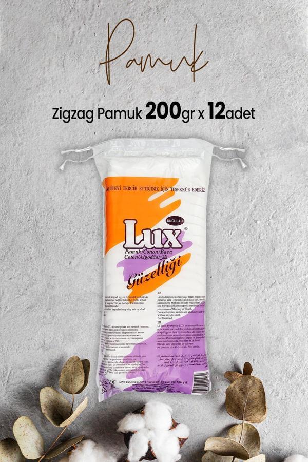 Lux Zigzag Pamuk 200 gr x 12 Adet - Image 1