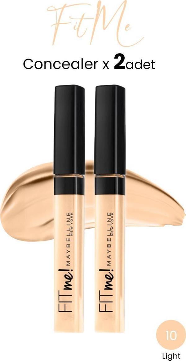 Maybelline New York Fit Me Concealer 10 Light x 2 adet - Image 1