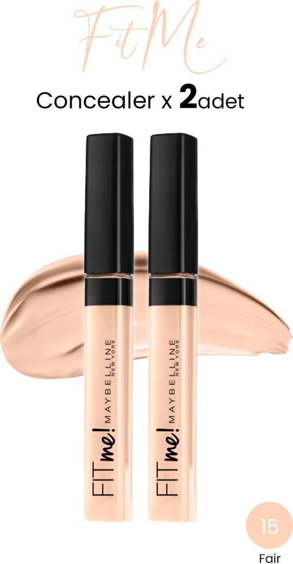 Maybelline New York Fit Me Concealer 15 Fair x 2 adet - Image 1