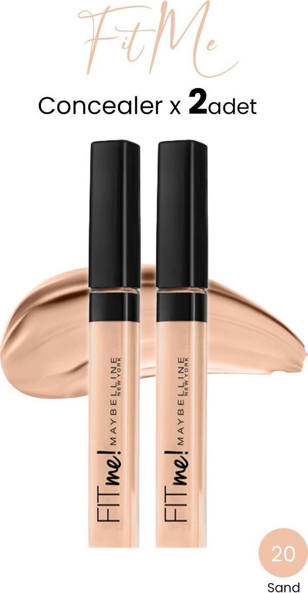 Maybelline New York Fit Me Concealer 20 Sand x 2 adet - Image 1