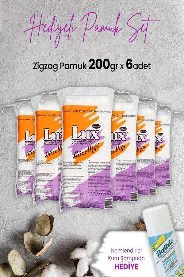 Lux Zigzag Pamuk 200 gr x 6 Adet ve Hediyeli - Image 1