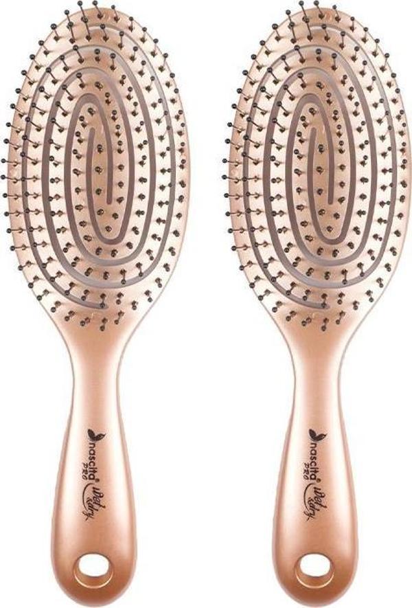 Nascita Üç Boyutlu Oval Saç Fırçası Kahverengi x 2 - Image 1
