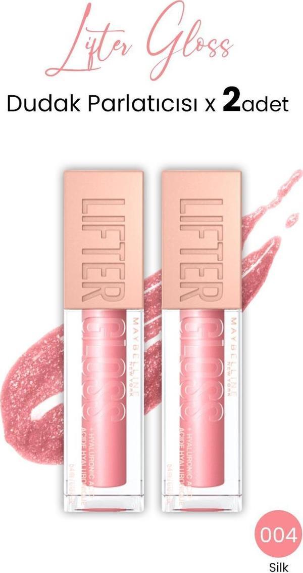 Maybelline New York Lifter Gloss Dudak Parlatıcısı 004 Silk x 2 adet - Image 1