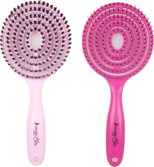 Nascita Üç Boyutlu Saç Fırçası Pudra Pembe ve Şeker Pembe - Image 1