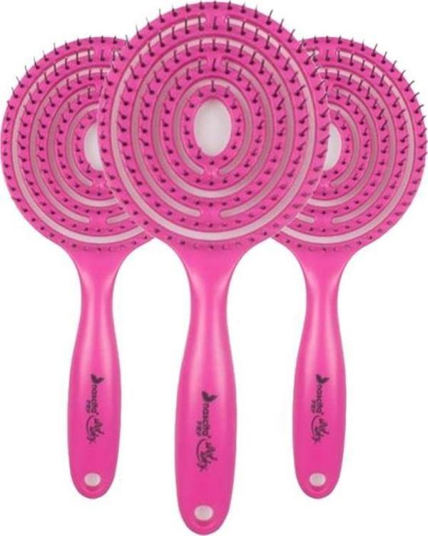 Nascita Üç Boyutlu Saç Fırçası Şeker Pembe x 3 - Image 1