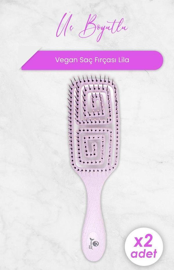 Nascita Üç Boyutlu Saç Fırçası Vegan Lila 5853 x 2 Adet - Image 1