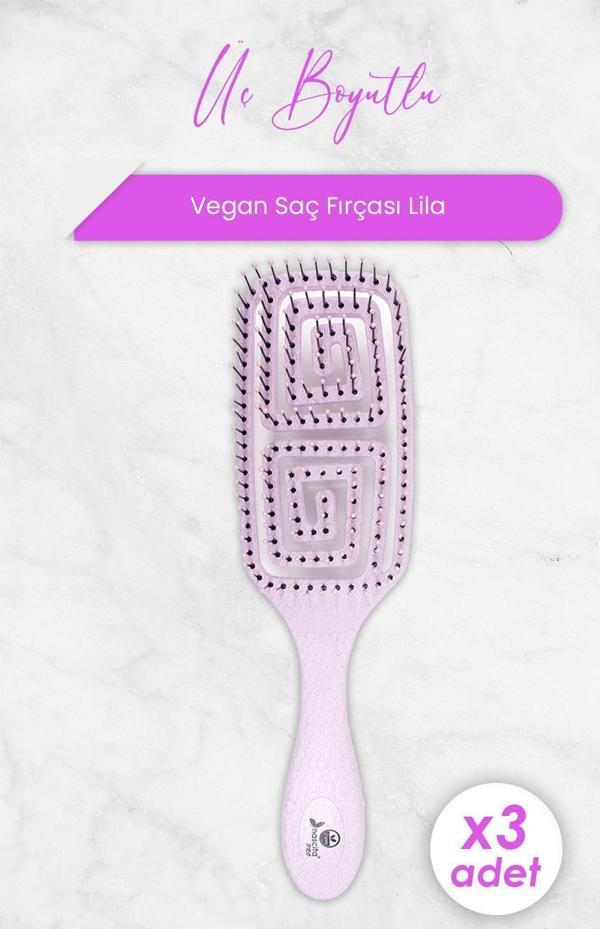Nascita Üç Boyutlu Saç Fırçası Vegan Lila 5853 x 3 Adet - Image 1