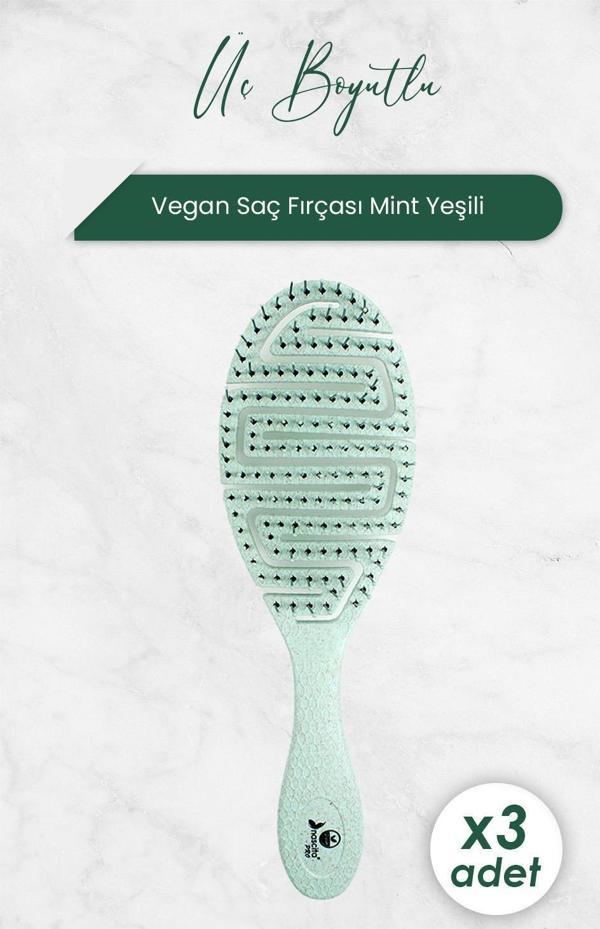 Nascita Üç Boyutlu Saç Fırçası Vegan Mint Yeşili 5846 x 3 Adet - Image 1