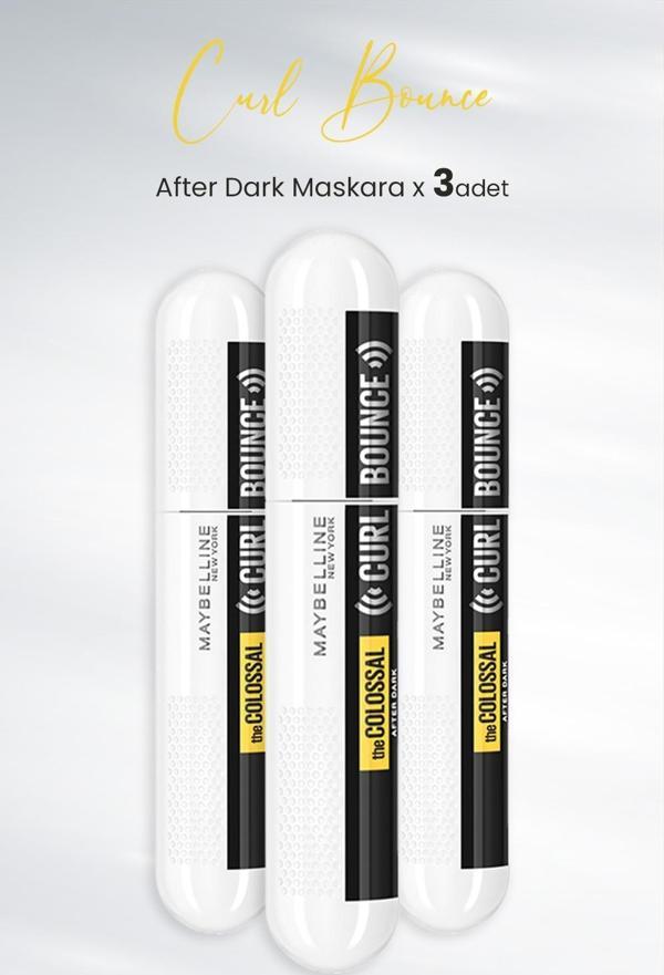 Maybelline New York Maskara Curl Bounce After Dark x 3 Adet - Image 1
