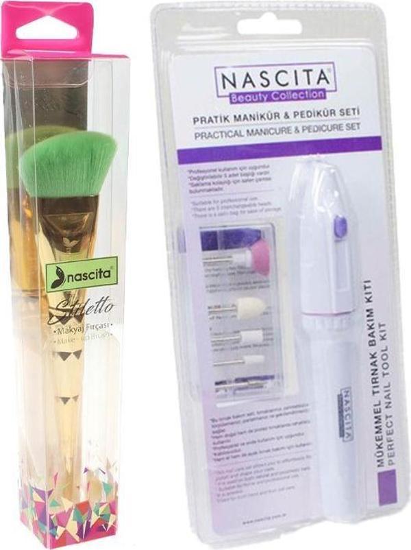 Nascita Açılı Fondöten Fırçası ve Manikür & Pedikür Seti - Image 1
