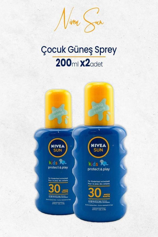Nivea Sun Çocuk Güneş Sprey 200 ml SPF30 x 2 adet - Image 1