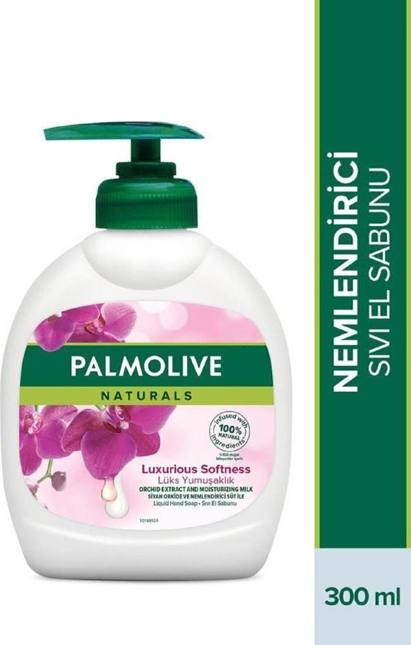 Palmolive Naturals Siyah Orkide İpeksi Yumuşaklık Nemlendirici Sıvı El Sabunu 300 ml - Image 1