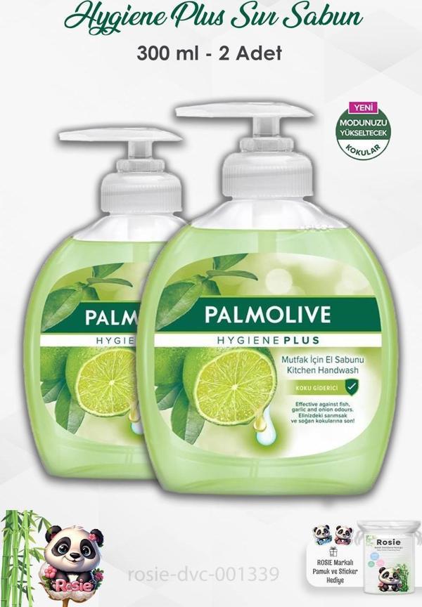2'li Set Palmolive Hygiene Plus Koku Giderici Sıvı Sabun 300 ml ve ROSIE  - Image 1