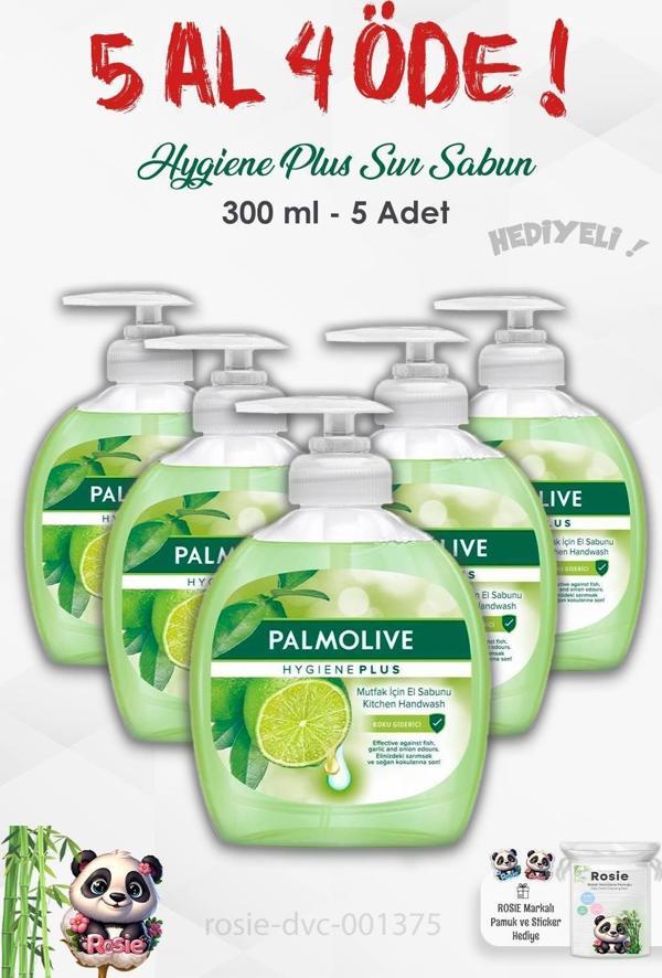 Palmolive  5 AL 4 ÖDE Hygiene Plus Koku Giderici Sıvı Sabun 300 ml ve ROSIE  - Image 1