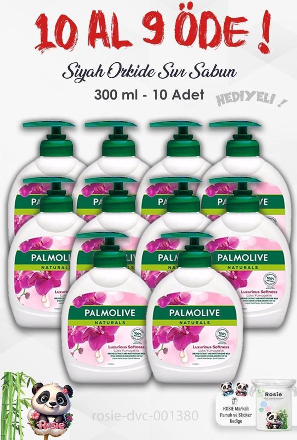 Palmolive 10 AL 9 ÖDE Naturals Siyah Orkide Lüks Yumuşaklık Sıvı Sabun 300 ml ve ROSIE  - Image 1