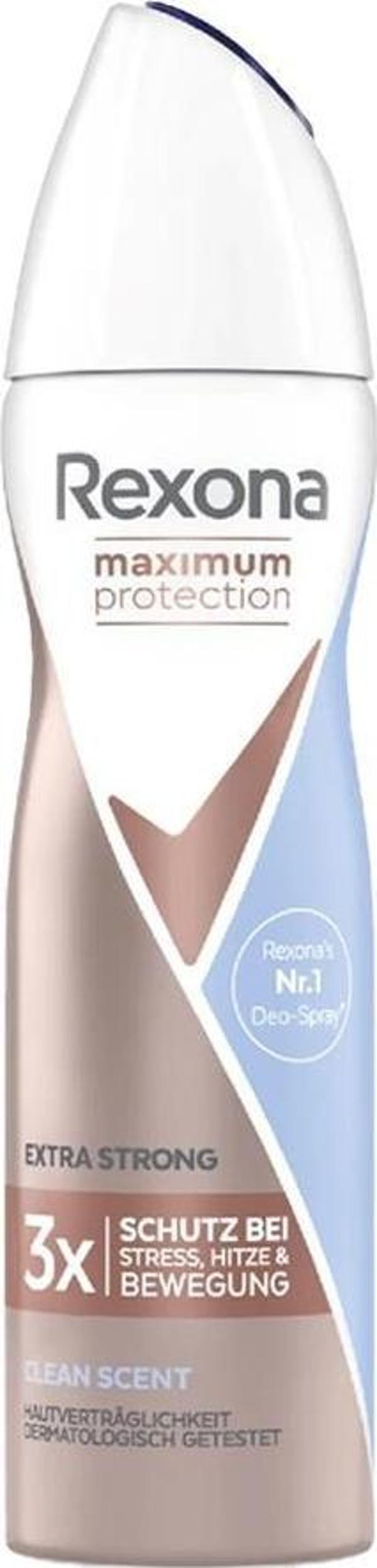 Rexona Maximum Protection Extra Strong Kadın Sprey Deodorant 150 ml - Image 1