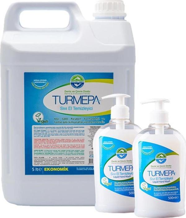Turmepa Sıvı Sabun 500 ml x 2 ve 5 Litre - Image 1