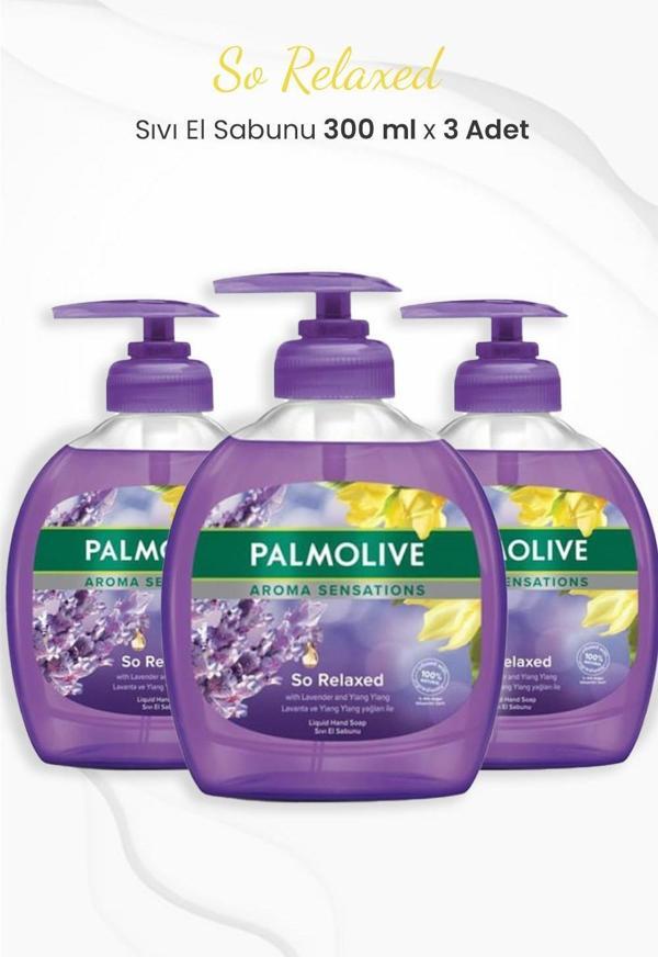 Palmolive Aroma Sensations So Relaxed Sıvı Sabun 300 ml x 3 Adet - Image 1