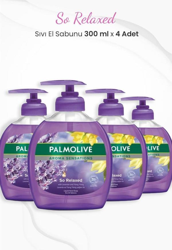 Palmolive Aroma Sensations So Relaxed Sıvı Sabun 300 ml x 4 Adet - Image 1