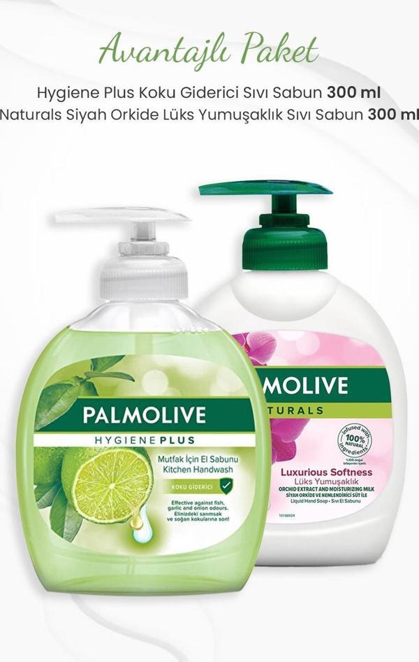 Palmolive Koku Giderici 300 ml ve Siyah Orkide Sıvı Sabun 300 ml - Image 1