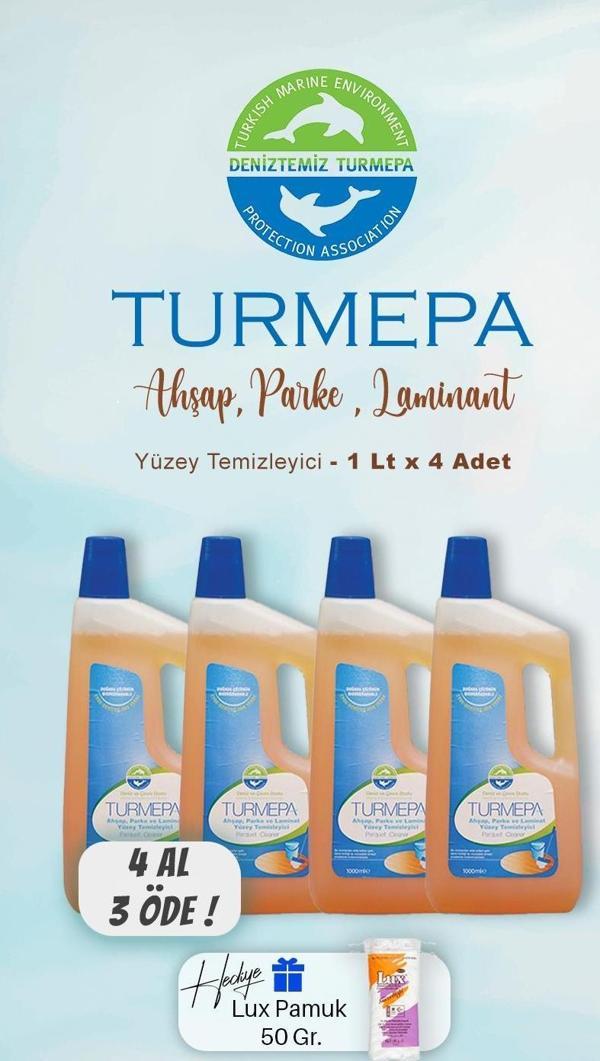Turmepa Ahşap Yüzey Temizleyicisi 1000 ml, 4 AL 3 ÖDE Pamuk Hediyeli - Image 1