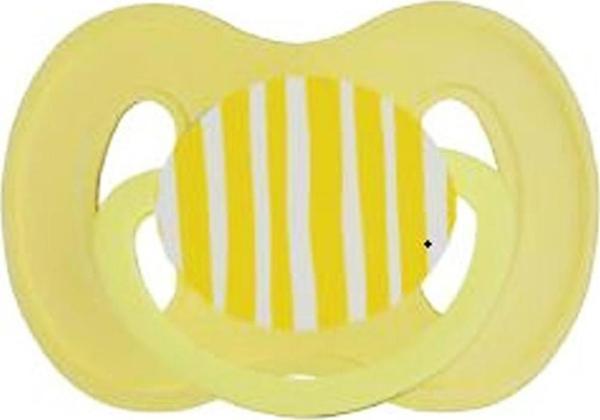 Bebedor 202 Klasik Ortodontik Damaklı Emzik No 2 6-18 Ay Sarı - Image 1