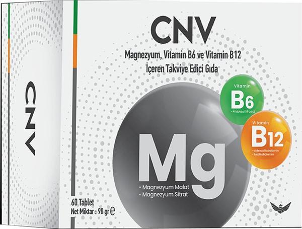 Convita Magnezyum Vitamin B6 ve Vitamin B12 60 Tablet - Image 1