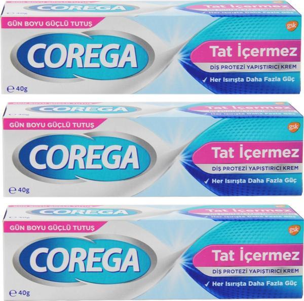 Corega Süper Protez Yapıştırıcı Tatsız Krem 40 gr 3 ADET - Image 1