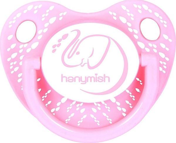 Hanymish 119 Tiny Silikon Damaklı Emzik No 2 6-18 Ay Pembe - Image 1