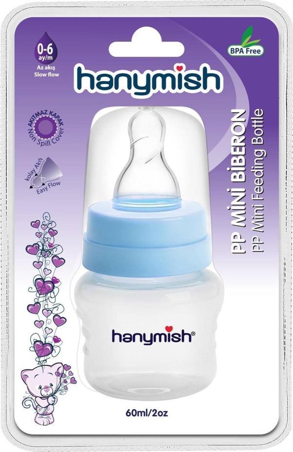Hanymish 432 PP Mini Biberon 60 ml Mavi - Image 1