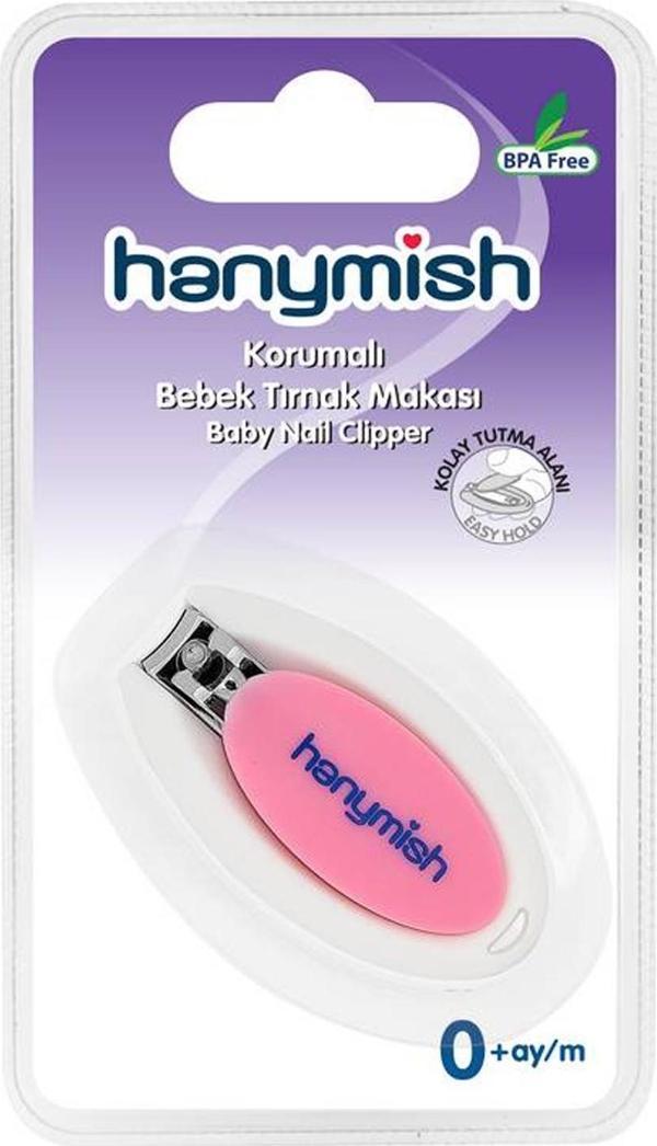 Hanymish 900 Korumalı Bebek Tırnak Makası Pembe - Image 1
