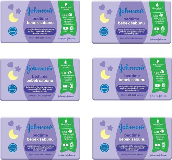 Johnsons Baby Bedtime Sabun 90 gr 6 ADET - Image 1