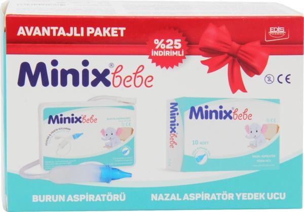Minixbebe Nazal Burun Aspiratörü Ve Yedek Ucu 10 lu Avantajlı Paket - Image 1
