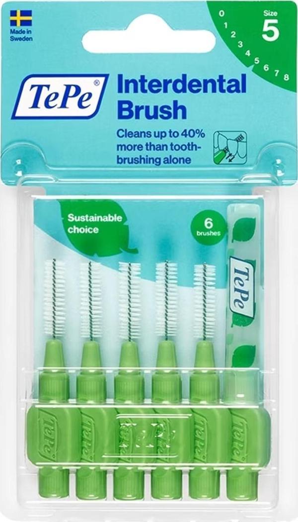Tepe Blister Arayüz Fırçası 0.8 mm Yeşil 6 lı Paket - Image 1