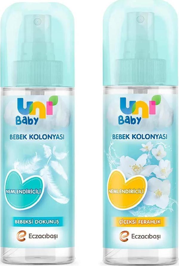 Uni Baby Bebeksi Dokunuş 150 ml + Uni Baby Çiçeksi Ferahlık Bebek Kolonyası 150 ml - Image 1