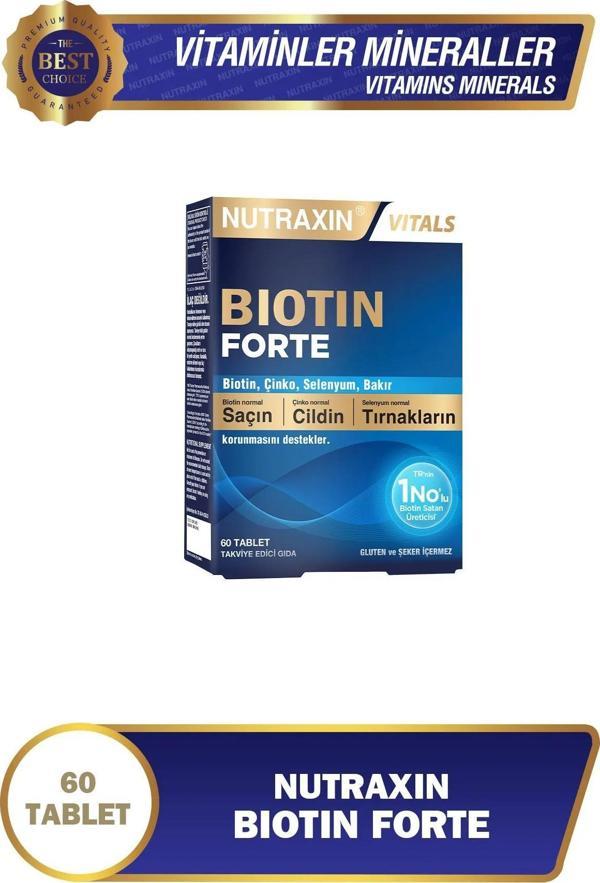 Nutraxin Biotin Forte Tablet 60'lı 8680512635512 - Image 1