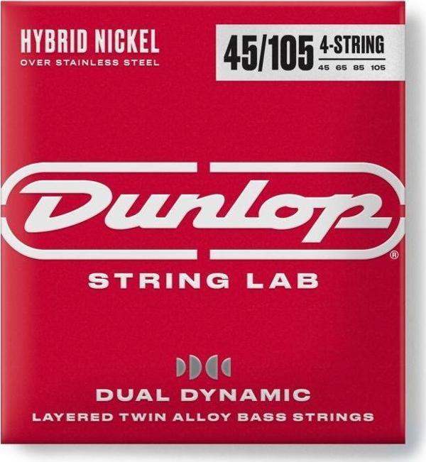 Jim Dunlop DBHYN45105 Hybrid Nickel Bas Gitar Teli  (45-105) - Image 1