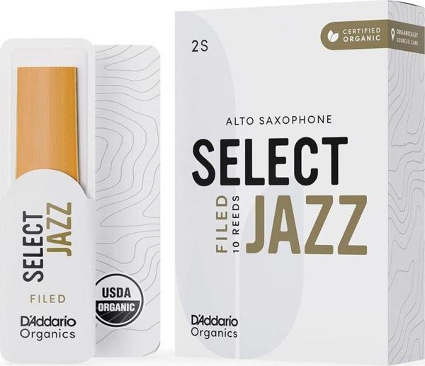 D\'Addario Woodwinds Organic Select Jazz Alto Saksafon Kamışı No:2 Soft - Image 1