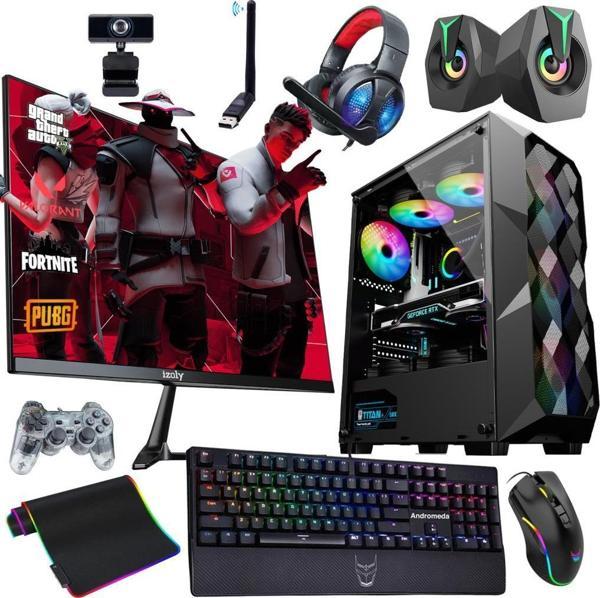 İzoly Commander Ryzen 5 5500 16GB 512GB M.2 NVMe GTX1660S 6GB 24" Oyuncu Masaüstü Bilgisayarı - Image 1