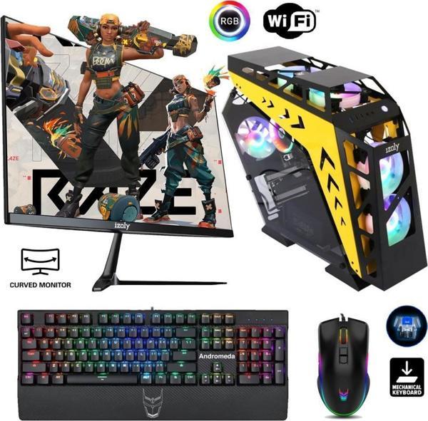 İzoly Pulpo İ5-12400F 32GB 512GB M.2 NVMe RX 580 8GB 24" 165Hz Oyuncu Masaüstü Bilgisayarı - Image 1